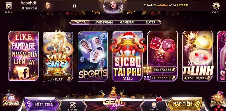 Gemwin 1 Chi tiết về cổng game Gemwin